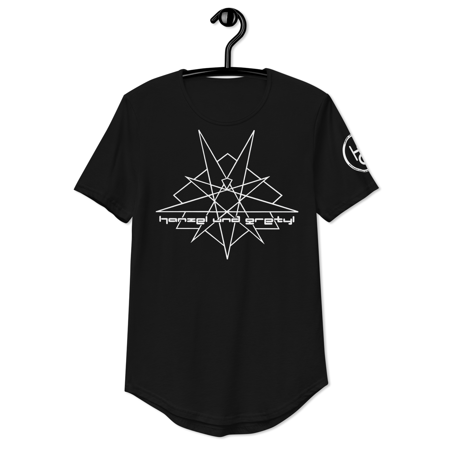 25-jähriges Jubiläum White Star Unisex-T-Shirt mit abgerundetem Saum